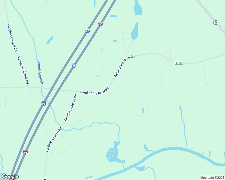 map of restaurants, bars, coffee shops, grocery stores, and more near 3265 Bend of the River Road in Elm City