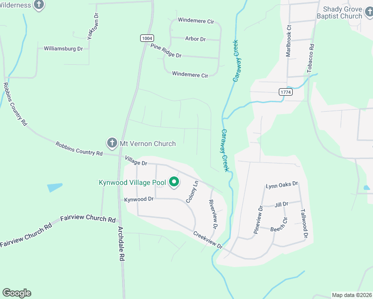 map of restaurants, bars, coffee shops, grocery stores, and more near 111 Emerald Court in Archdale