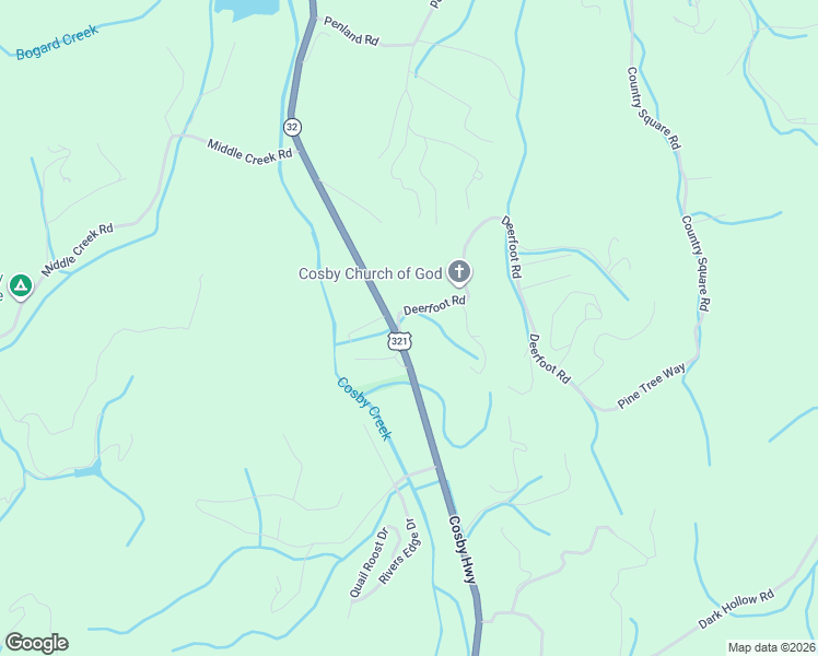 map of restaurants, bars, coffee shops, grocery stores, and more near 101-141 Deerfoot Rd in Cosby