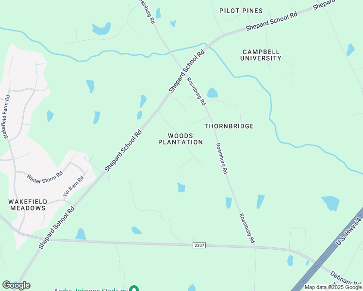 map of restaurants, bars, coffee shops, grocery stores, and more near 2320 Penarth Court in Zebulon