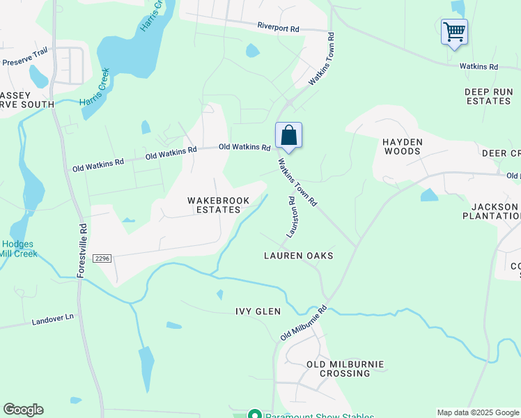 map of restaurants, bars, coffee shops, grocery stores, and more near 2912 Lauren Oaks Drive in Raleigh