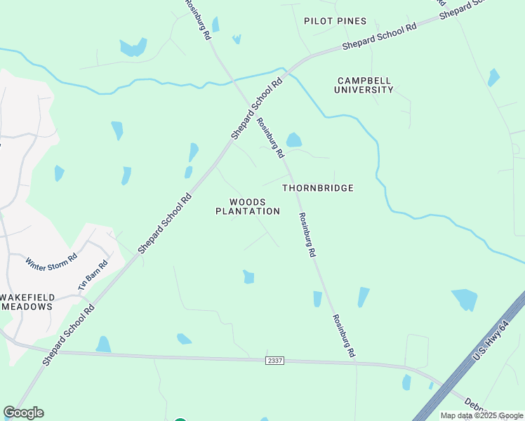 map of restaurants, bars, coffee shops, grocery stores, and more near 2928 Plantation Glen Drive in Zebulon