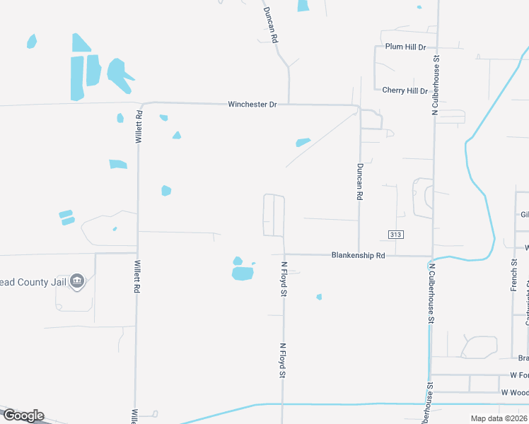 map of restaurants, bars, coffee shops, grocery stores, and more near 1305 North Floyd Street in Jonesboro