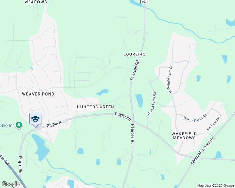 map of restaurants, bars, coffee shops, grocery stores, and more near 9209 Hunters Greene Drive in Zebulon