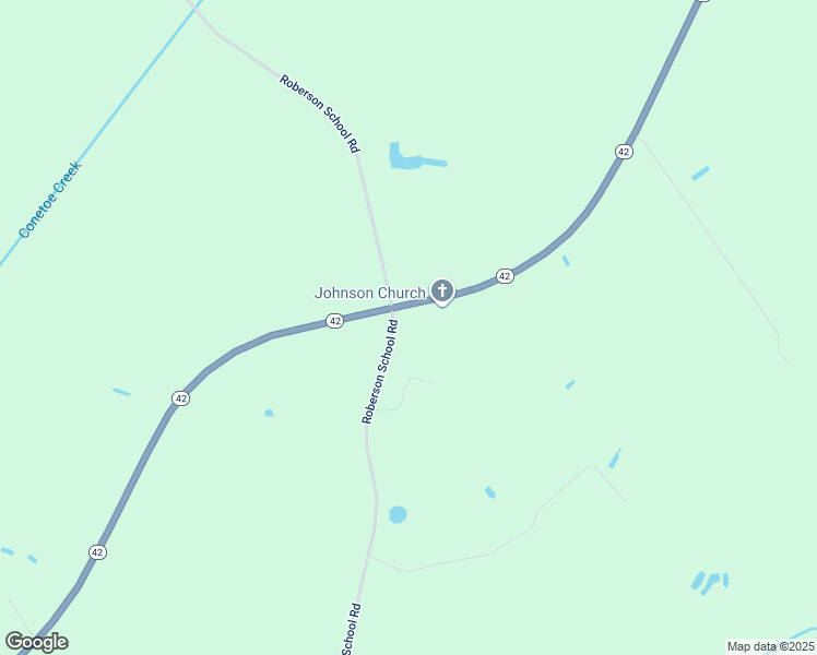 map of restaurants, bars, coffee shops, grocery stores, and more near 4213 Roberson School Road in Bethel
