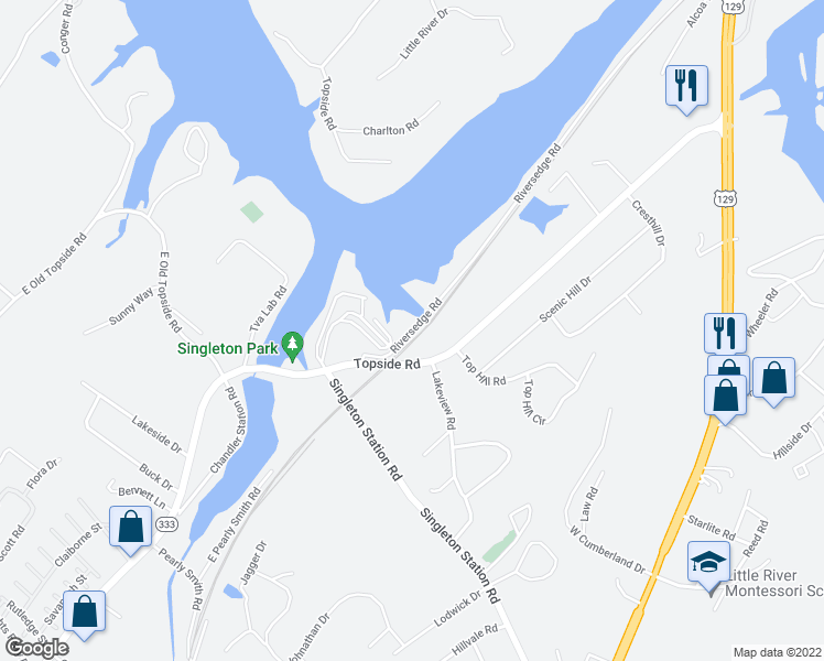 map of restaurants, bars, coffee shops, grocery stores, and more near 4731 Riversedge Rd in Louisville