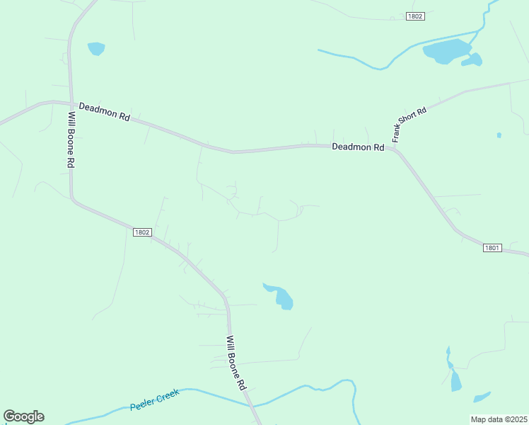 map of restaurants, bars, coffee shops, grocery stores, and more near Knoll Crest Road in Davie County