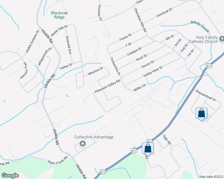 map of restaurants, bars, coffee shops, grocery stores, and more near 715 Pleasant Valley Road in Seymour