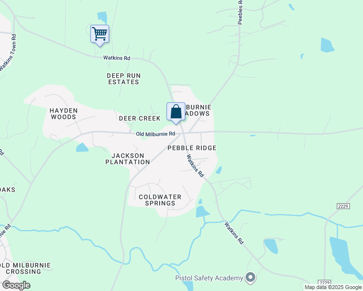 map of restaurants, bars, coffee shops, grocery stores, and more near 4908 Watkins Road in Wendell