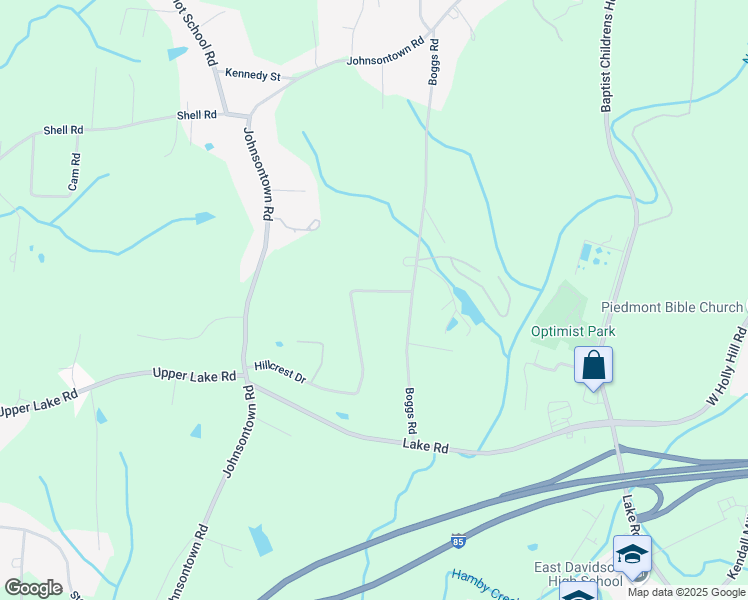 map of restaurants, bars, coffee shops, grocery stores, and more near 1013 Hillcrest Drive in Thomasville
