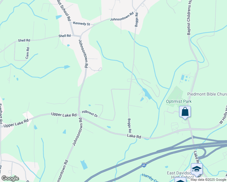 map of restaurants, bars, coffee shops, grocery stores, and more near 1013 Hillcrest Drive in Thomasville
