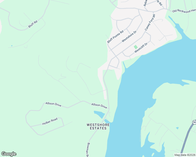 map of restaurants, bars, coffee shops, grocery stores, and more near 722 Bowman Bend Road in Harriman