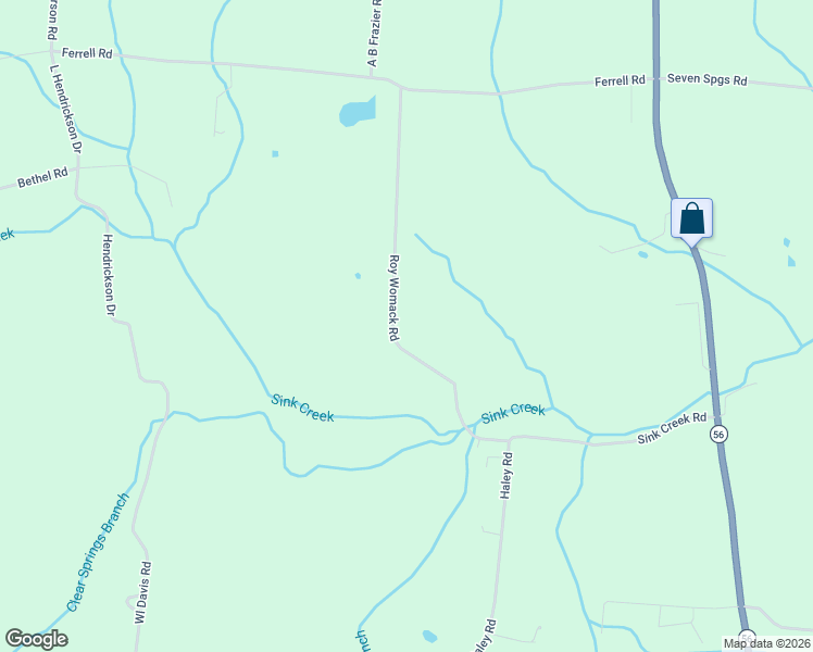 map of restaurants, bars, coffee shops, grocery stores, and more near 505 Roy Womack Road in Smithville