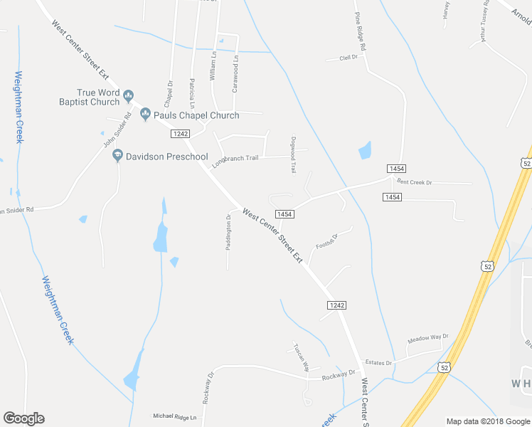 map of restaurants, bars, coffee shops, grocery stores, and more near 2274 West Center Street Extension in Lexington