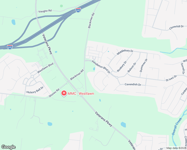 map of restaurants, bars, coffee shops, grocery stores, and more near 5822 Enclave Drive in Murfreesboro