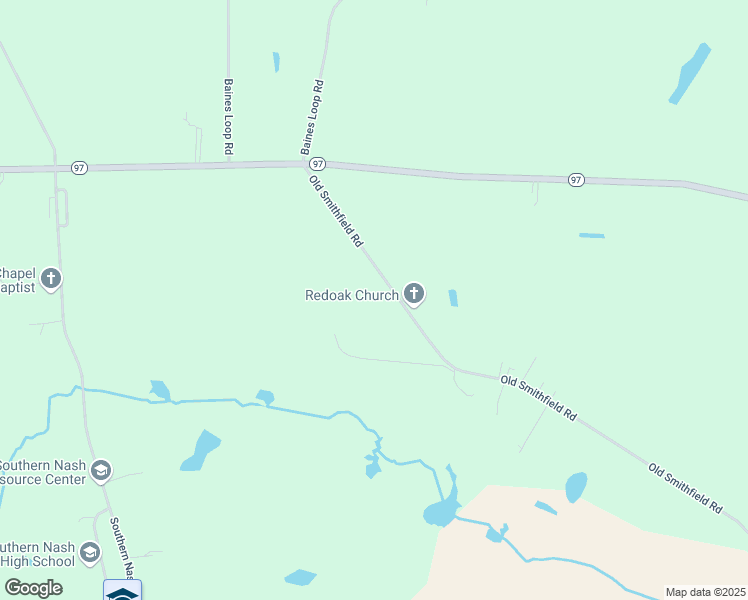 map of restaurants, bars, coffee shops, grocery stores, and more near 6074 Old Smithfield Road in Spring Hope