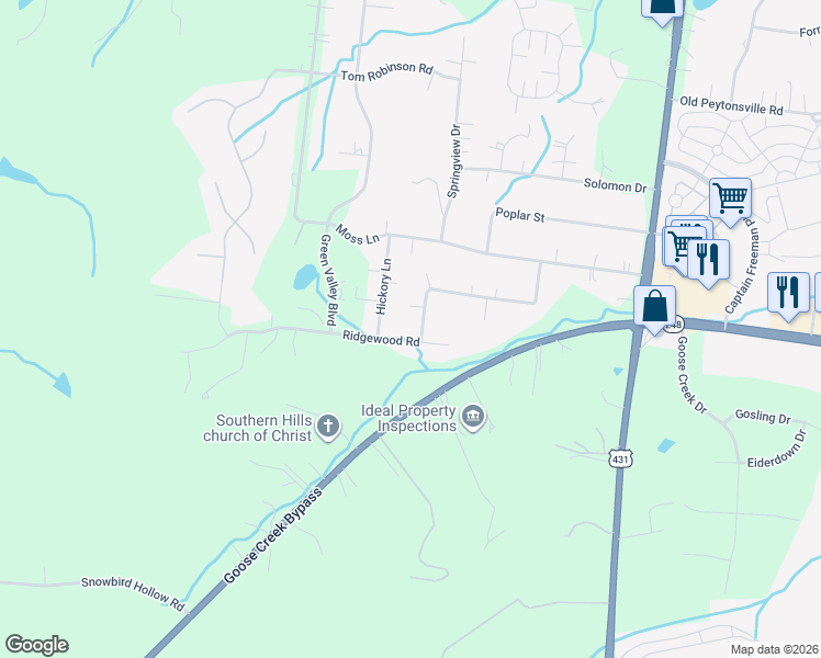 map of restaurants, bars, coffee shops, grocery stores, and more near 122 Ridgewood Road in Franklin