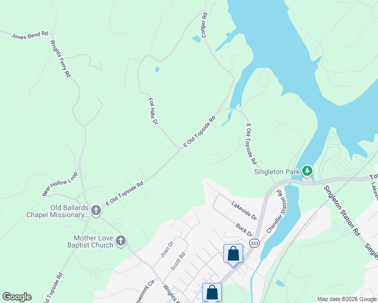 map of restaurants, bars, coffee shops, grocery stores, and more near 1747 East Old Topside Road in Louisville
