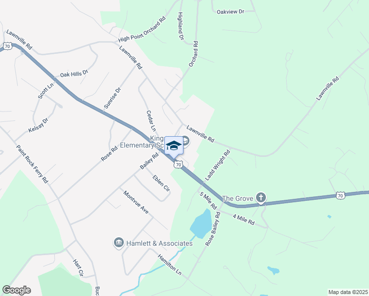 map of restaurants, bars, coffee shops, grocery stores, and more near 2000 Kingston Highway in Kingston