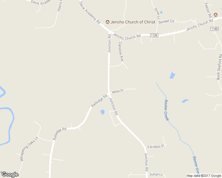 map of restaurants, bars, coffee shops, grocery stores, and more near 293 Junction Road in Mocksville