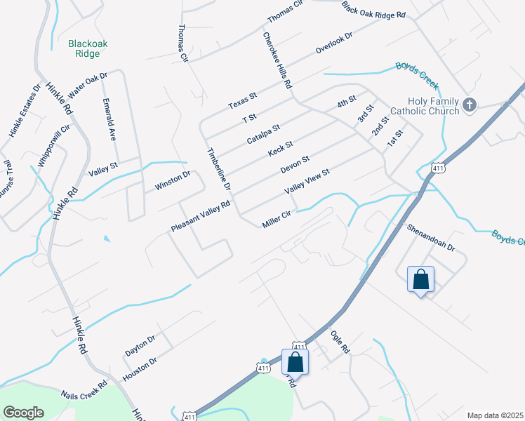 map of restaurants, bars, coffee shops, grocery stores, and more near 646 Miller Circle in Seymour