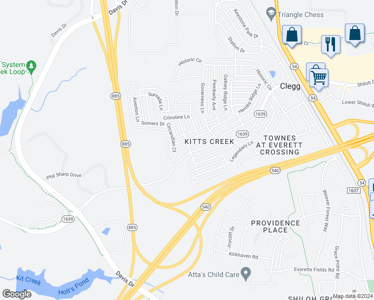 6500 Kit Creek Road, Morrisville NC Walk Score