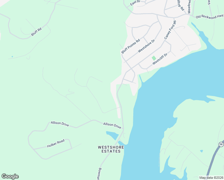 map of restaurants, bars, coffee shops, grocery stores, and more near 722 Bowman Bend Road in Harriman