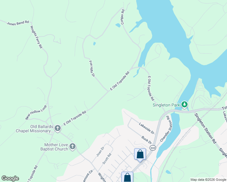 map of restaurants, bars, coffee shops, grocery stores, and more near 1747 East Old Topside Road in Louisville