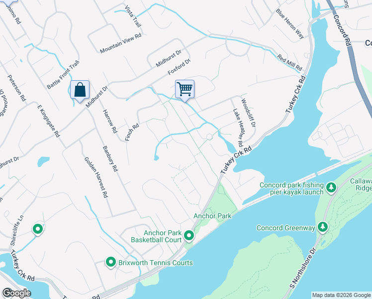 map of restaurants, bars, coffee shops, grocery stores, and more near 800 Anchor Vista Rd in Farragut