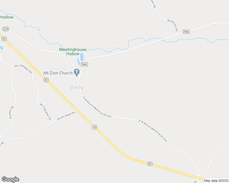 map of restaurants, bars, coffee shops, grocery stores, and more near 2249 Only Road in Only