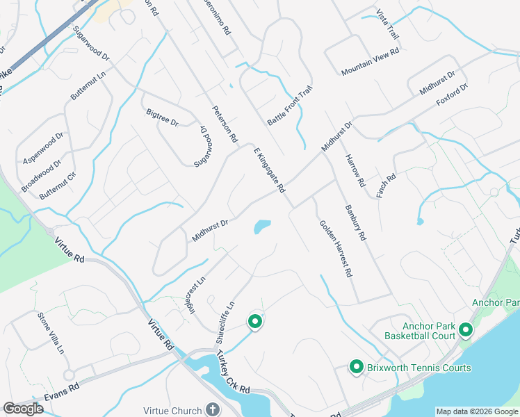 map of restaurants, bars, coffee shops, grocery stores, and more near 11909 Midhurst Drive in Knoxville