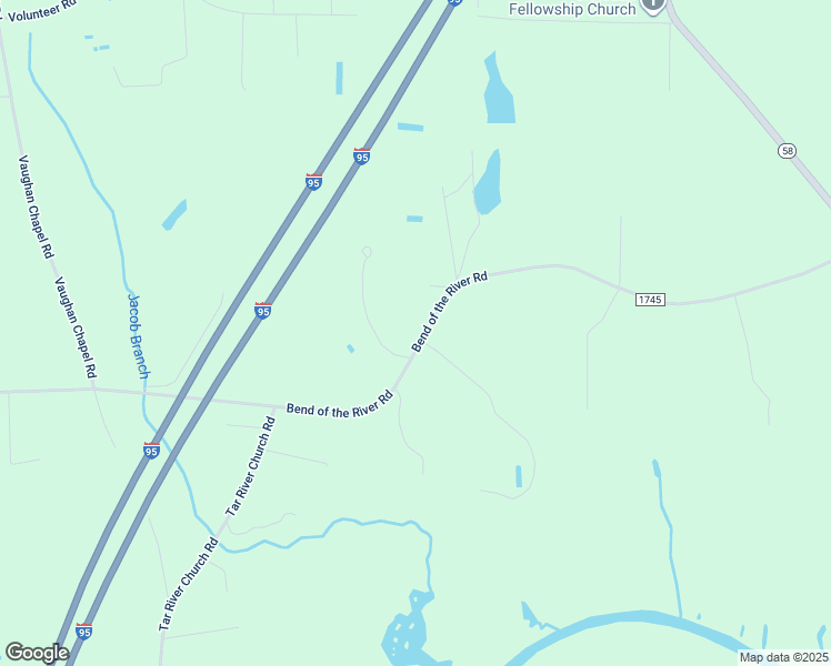 map of restaurants, bars, coffee shops, grocery stores, and more near 3277 Bend of the River Road in Elm City