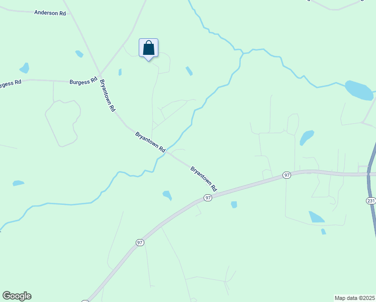 map of restaurants, bars, coffee shops, grocery stores, and more near 3439 Bryantown Road in Middlesex
