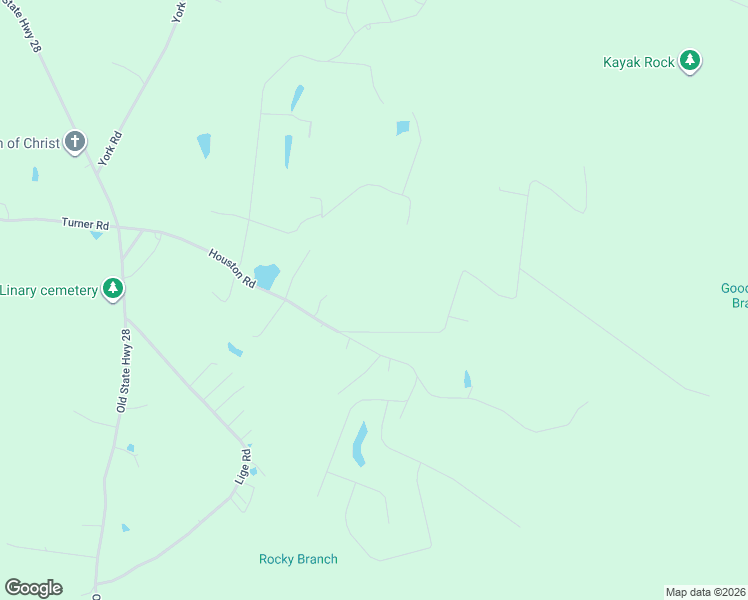 map of restaurants, bars, coffee shops, grocery stores, and more near 543 Houston Road in Crossville