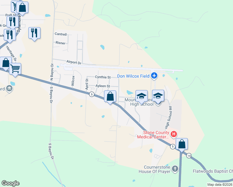 map of restaurants, bars, coffee shops, grocery stores, and more near 201 Gloria in Mountain View