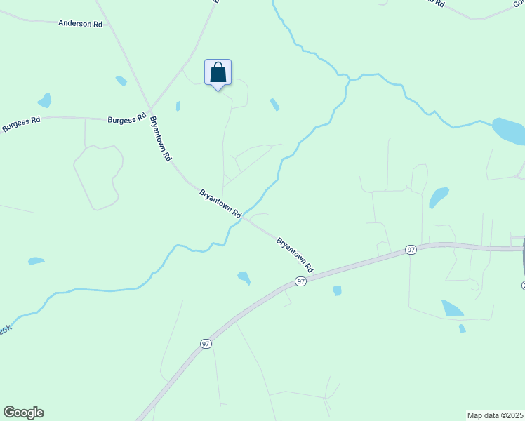 map of restaurants, bars, coffee shops, grocery stores, and more near 3439 Bryantown Road in Middlesex