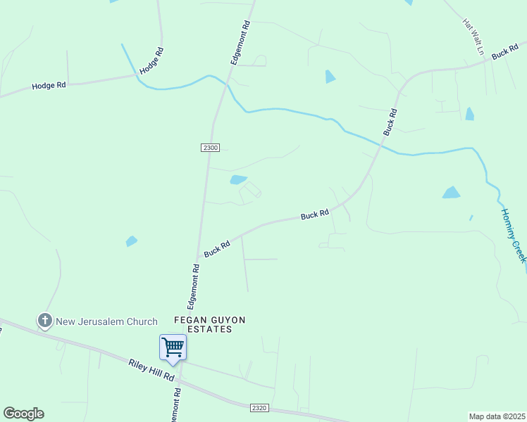 map of restaurants, bars, coffee shops, grocery stores, and more near 6921 Buck Road in Wendell