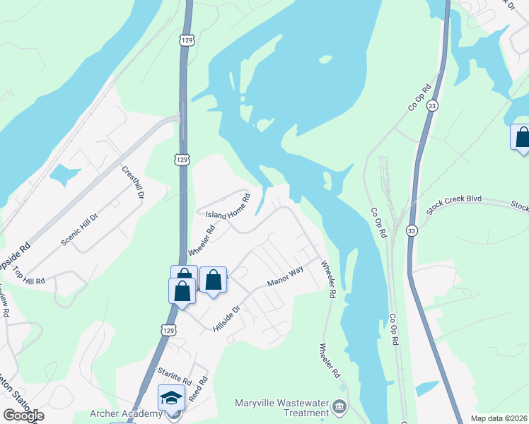 map of restaurants, bars, coffee shops, grocery stores, and more near 4818 Wheeler Road in Louisville