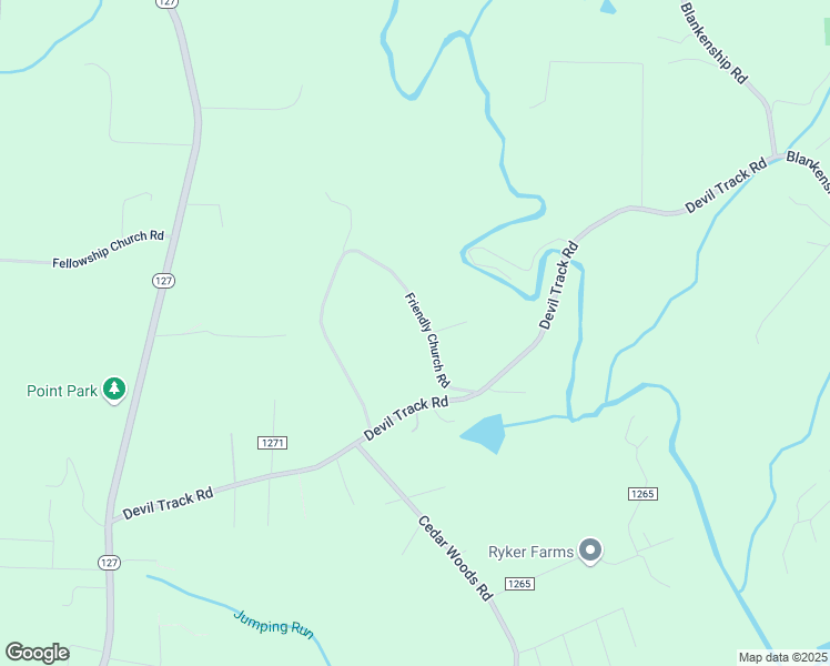 map of restaurants, bars, coffee shops, grocery stores, and more near 686 Friendly Church Road in Township of Taylorsville