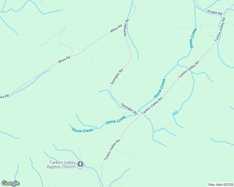 map of restaurants, bars, coffee shops, grocery stores, and more near 8720 Spangler Road in Knoxville