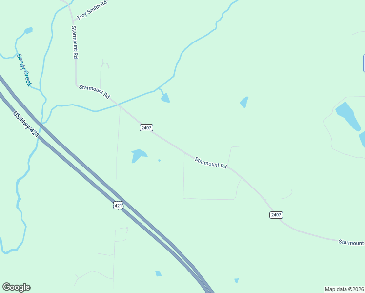 map of restaurants, bars, coffee shops, grocery stores, and more near 5160 Starmount Road in Liberty