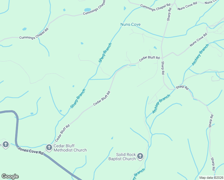 map of restaurants, bars, coffee shops, grocery stores, and more near 2736 Cedar Bluff Road in Sevierville