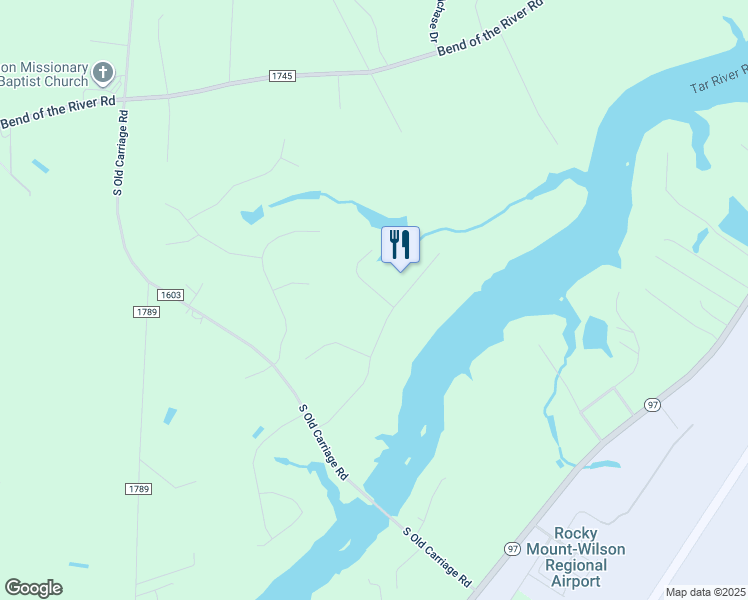 map of restaurants, bars, coffee shops, grocery stores, and more near 7938 Briar Creek Road in Rocky Mount