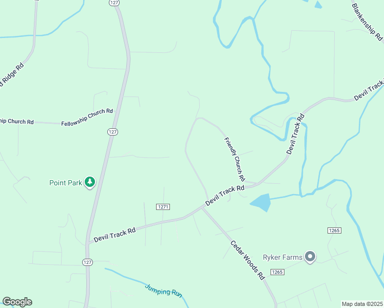 map of restaurants, bars, coffee shops, grocery stores, and more near 266 Friendly Church Road in Taylorsville