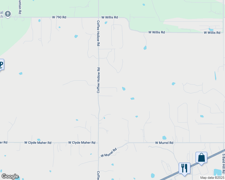 map of restaurants, bars, coffee shops, grocery stores, and more near 21570 Coffee Hollow Road in Tahlequah