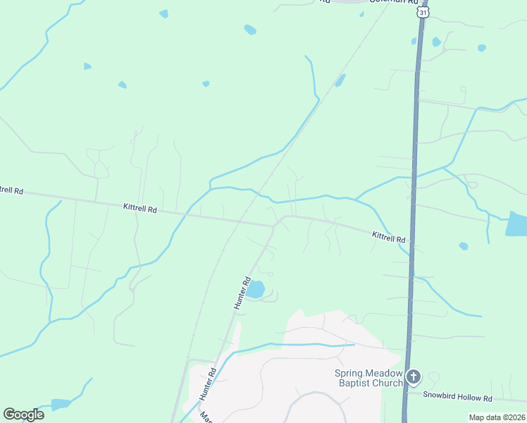 map of restaurants, bars, coffee shops, grocery stores, and more near 1360 Hunter Road in Franklin