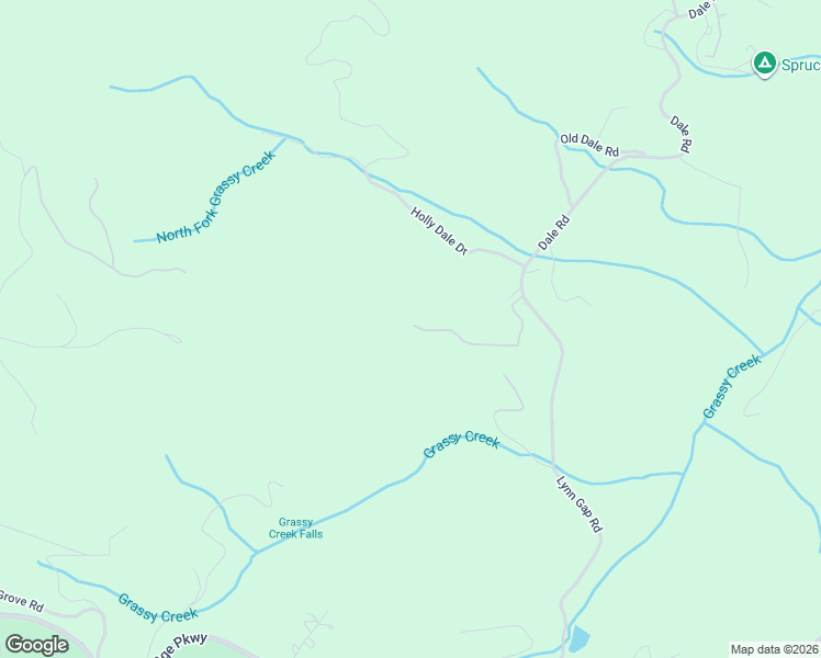 map of restaurants, bars, coffee shops, grocery stores, and more near 312 Bern Via in Spruce Pine