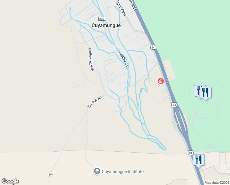 map of restaurants, bars, coffee shops, grocery stores, and more near 7 Feather Catcher in Santa Fe