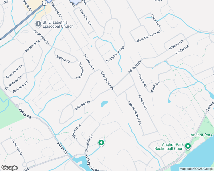 map of restaurants, bars, coffee shops, grocery stores, and more near 11909 Midhurst Drive in Knoxville