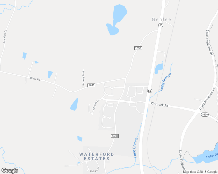 map of restaurants, bars, coffee shops, grocery stores, and more near Olivet Loop in Cary